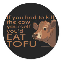 Kill the Cow - Vegan, Vegetarian stickers by GreenNeighborVeggie Kill the Cow - Vegan, Vegetarian stickers