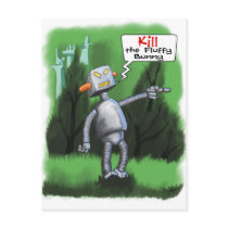 Kill the Fluffy Bunny Postcard