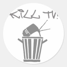 Kill TV [2] by Chillee Wilson Round Stickers