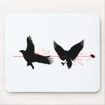 Kill Two Birds With One Stone Mouse Pads