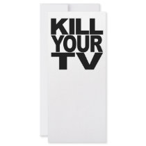 Kill Your TV rack cards