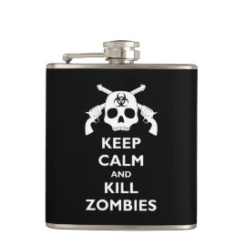 Kill Zombies Hip Flasks
