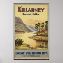 Killarney Vintage Travel Poster Ad Retro Prints