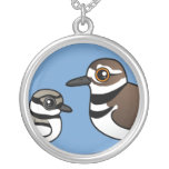 Killdeer & chick custom necklace