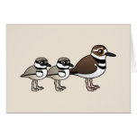 Killdeer & two chicks card
