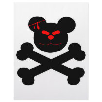 Killer Bear Cartoon Letterhead Design