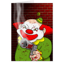 Killer Clown Greeting Card