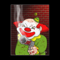 Killer Clown Postcard