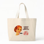 Killer Coffee Bad Girl Tote Bag