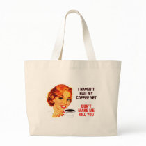 Killer Coffee Bad Girl Tote Bag