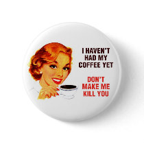 Killer Coffee Bad Girl buttons by PreciousDesigns Killer Coffee Bad Girl buttons