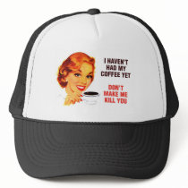 Killer Coffee Bad Girl Trucker Hats