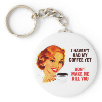 Killer Coffee Bad Girl Keychain