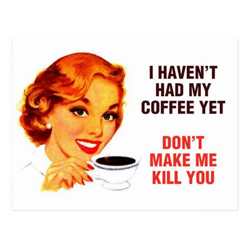 Killer Coffee Bad Girl Postcards