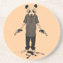 urban, old school, fashion, graphic, graffiti, shirt, panda, design, gun, killer, serial killer, fun, funny, wild, nice, hip-hop, beautiful, bear, crazy, t-shirt, animal, hope, created, just funny, Coaster with custom graphic design