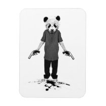 humor, panda, street art, graffiti, funny, cool, urban, gun, killer, fun, wild, nice, beautiful, bear, crazy, animal, magnet, [[missing key: type_fuji_fleximagne]] com design gráfico personalizado