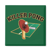 Killer Pong magnet by tshirtfun Killer Pong magnet