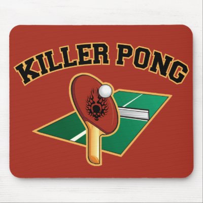 Killer Pong mousepad by tshirtfun