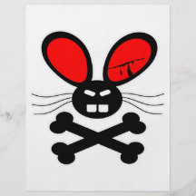 Killer Rabbit Cartoon Flyer Design