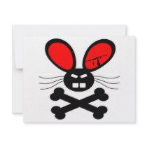 Killer Rabbit Cartoon invitations by Mustang_Lady Killer Rabbit Cartoon invitations
