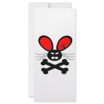 Killer Rabbit Cartoon Customized Rack Card