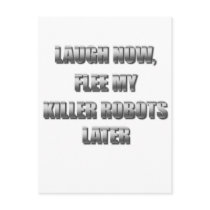 Killer Robots Postcard