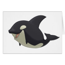 Killer Whale Card (Blank Inside) by stlewis75 Killer Whale Card (Blank Inside)
