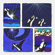 Killer Whale Collage stickers