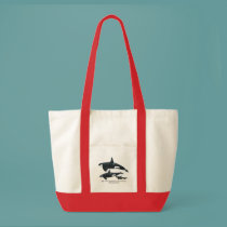 Killer Whale Family Accent Bag bags