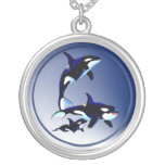 Killer Whale Family Necklace