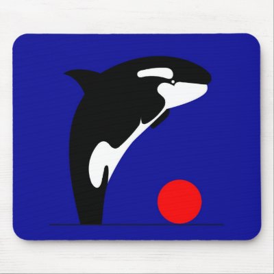 Killer Whale Mouse Mats by lonvig