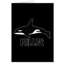 Killer Whale Orca of Death Greeting Cards