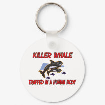 Killer Whale trapped in a human body keychains by AnimalShirts Killer Whale trapped in a human body keychains
