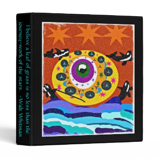 Killer whale with stars and sea famous quote binde binders