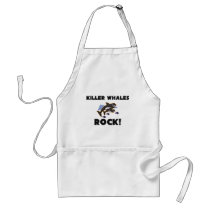 Killer Whales Rock aprons by AnimalShirts Killer Whales Rock aprons