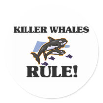 KILLER WHALES Rule! stickers