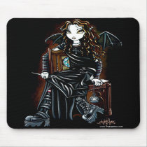 Killing Time Gothic Faerie Mousepad by mykajelina Killing Time Gothic Faerie Mousepad