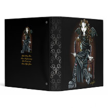 "Killing Time" Gothic School Girl Fairy Binder