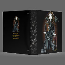 "Killing Time" Gothic School Girl Fairy Binder