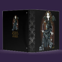 "Killing Time" Gothic School Girl Fairy Binder
