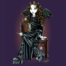 "Killing Time" Gothic School Girl Fairy Shirt
