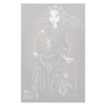 "Killing Time" Gothic School Girl Fairy Stationery by mykajelina "Killing Time" Gothic School Girl Fairy Stationery