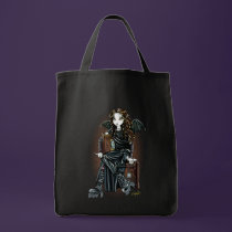 "Killing Time" Gothic School Girl Fairy Tote bags