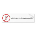 killthecardboardcup.com bumper sticker