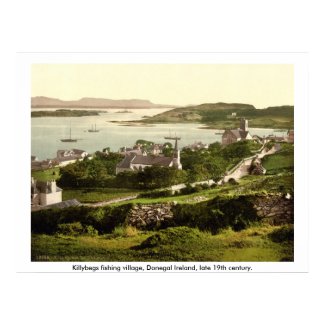 Killybegs Village, County Donegal, 19th century print