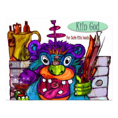 Kiln God for Safe Loads Poster by potterygod