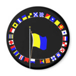 Kilo Nautical Signal Flag "I wish to communicate" magnets