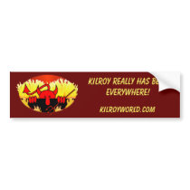 Kilroy Devil Bumper Sticker
