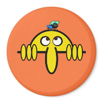Kilroy Fly on Head magnets