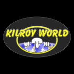 Kilroy World Oval Sticker stickers